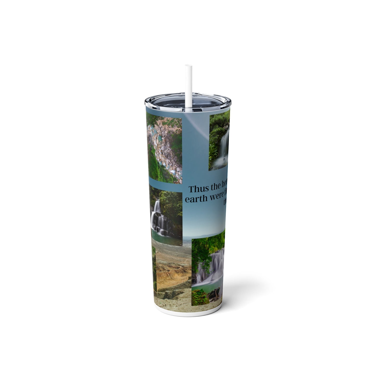 THE HEAVENS & THE EARTH | Tumbler with Straw, 20oz