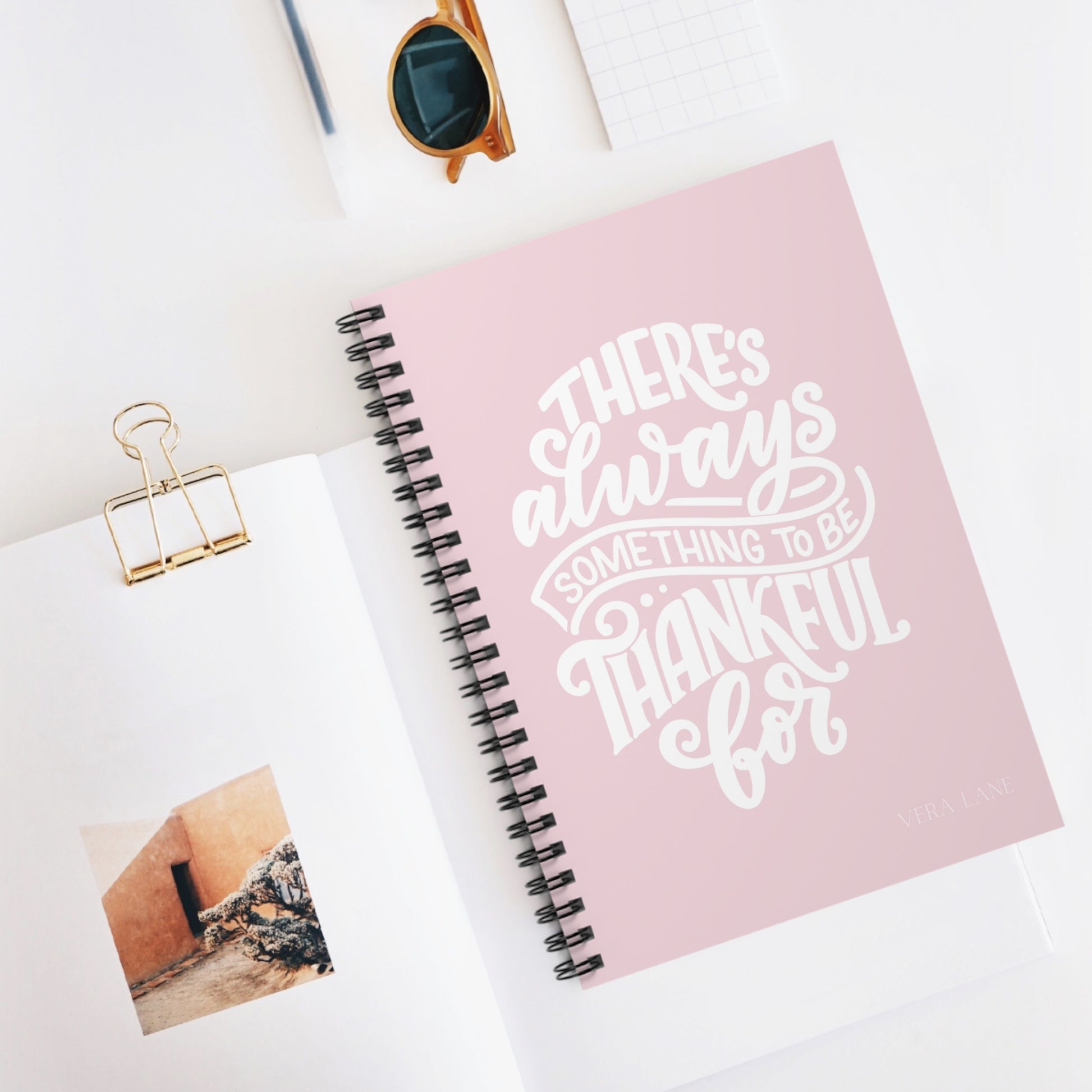 Be Grateful | Spiral Notebook | Vera Lane Collection