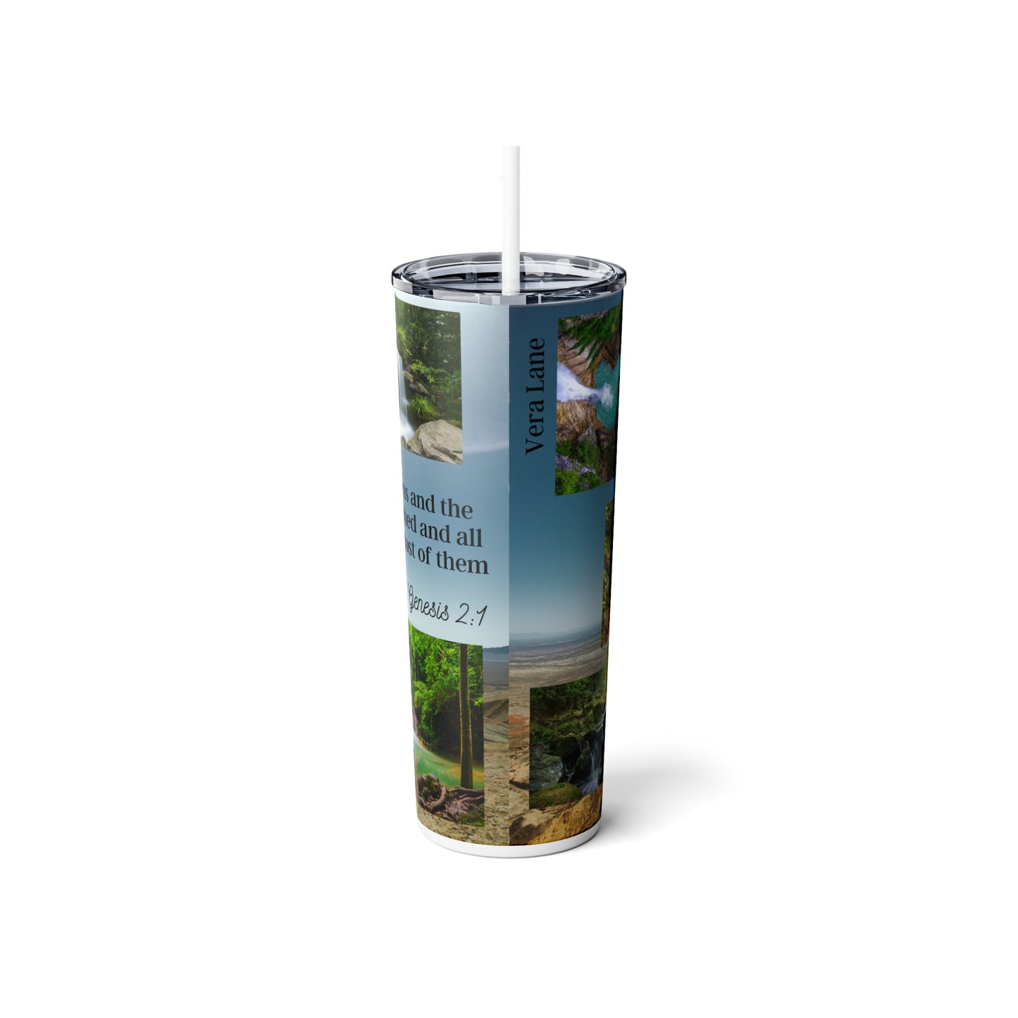 THE HEAVENS & THE EARTH | Tumbler with Straw, 20oz