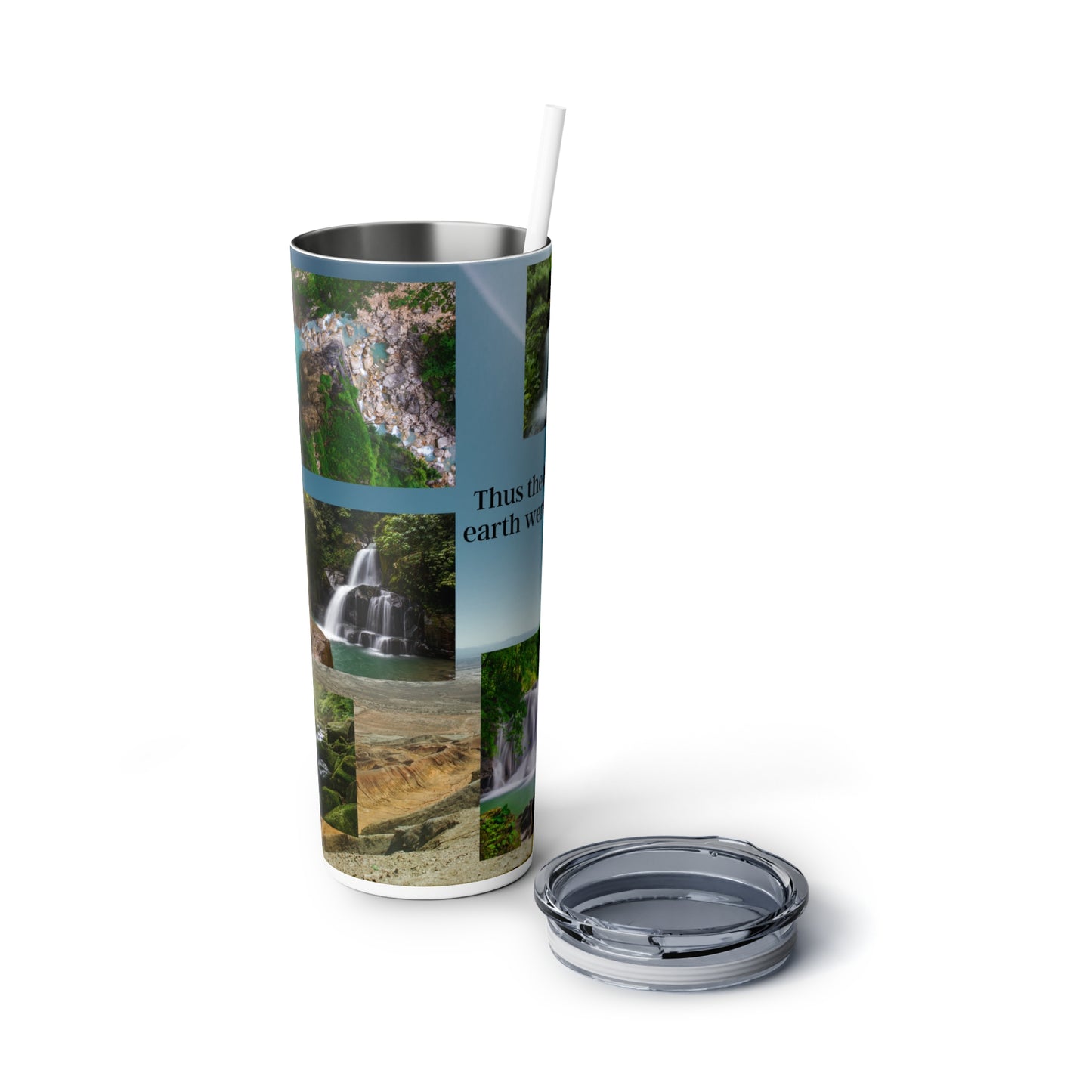 THE HEAVENS & THE EARTH | Tumbler with Straw, 20oz